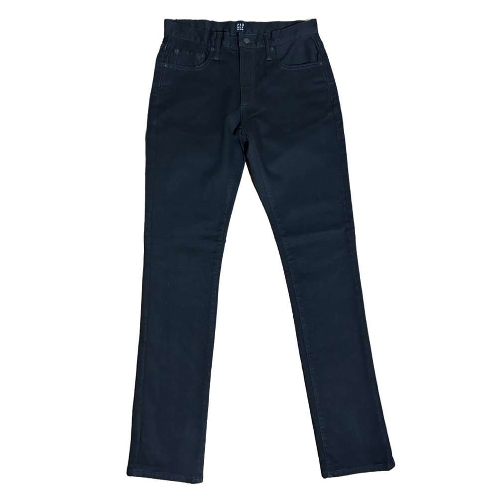 GAP Womens Slim Straight Black Stretch Denim Jeans 28X32 NWOT